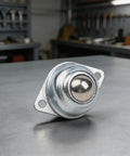 Heavy Duty Galvanized Steel Ball Wheel Casters Delivering Rock Solid Sixty Six Pound Capacity With Smooth 360 Degree Flex Swivel Action For Effortless Heavy Rolling On Shop Carts And Dollies.