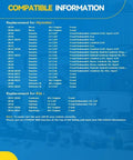 Compatibility chart for Hyundai and Kia vehicles for Front Wheel Hub Assembly 513374 Direct Fit Replacement.