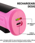 Total Game Changer Cordless Electric Box Cutter Rechargeable Power Scissors showing Type-C charging port and LED indicator light.