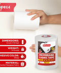 Waterproofing Membrane Tape 6 Inch By 75 Foot For Shower Underlayment Tile EPDM Underlayment Cement Board Tape Heavy Duty