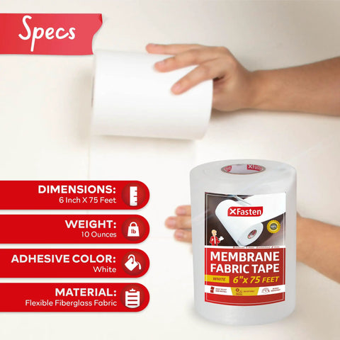 Waterproofing Membrane Tape 6 Inch By 75 Foot For Shower Underlayment Tile EPDM Underlayment Cement Board Tape Heavy Duty
