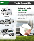 Six Key Set G391 G-391 RV Keys For Motorhome Trailer Camper And Baggage Door Locks Spare Keys shown with various RV types