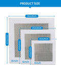 Product sizes of 6 Inch Drywall Patch Kit Six Pack Self Adhesive 6x6 Aluminum Mesh Patches for Holes and Plasterboard Wall Repair