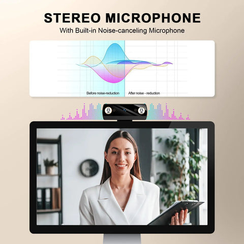 Plug And Go 1080P Webcam With Built In Mic And Hd Light Correction Straight Up Crisp Full Hd Footage Smooth As Butter for video calls and streaming.