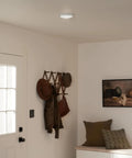 Horizon 7.4 Inch LED Downlight Ceiling Light 3000K White in modern living room, sleek dimmable fixture, ceiling mount, 43848WHLED30T