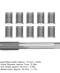 Awesome Auto Engine Thread Repair Kit M10x1.25 With Solid Tap And Inserts To Fix Worn Stripped Screws Fast Without Hassle In Your Garage Or Shop, 10 steel inserts and tap