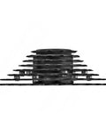 8 Speed Mountain Bike Cassette 12-32 Teeth Black With Hyperglide Compatibility, side view of cassette showing gear arrangement.