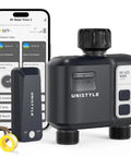 WiFi Sprinkler Timer 2 Zone With 1700 Ft Range, Smart Hose Timer with app interface and dual connectors
