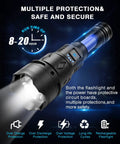 Beast Mode Bright Rechargeable Flashlight Two Point Five Million Lumens Waterproof Tactical LED Handheld shining beam