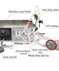 High Performance Double Head Peristaltic Pump Liquid Filling Machine With Digital Screen and No Drip Nonsense showing stainless steel body and control panel.