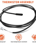 Thermistor Assembly Ntc 13459 000015573 For Ice Makers Replacement Part Fix T3 T4 Errors Temperature Sensor black wired probe