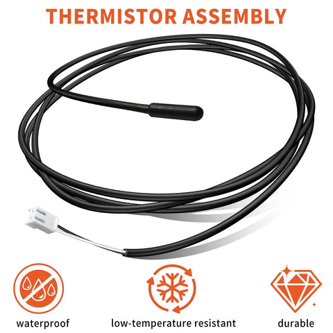 Thermistor Assembly Ntc 13459 000015573 For Ice Makers Replacement Part Fix T3 T4 Errors Temperature Sensor black wired probe
