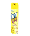 Clean As A Whistle Top Shelf Furniture Polish Delivers A Fresh Lemon Hit in a 9.7 oz spray can for quick dust removal.