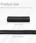 2-1/2 Inch Flexible Dust Collection Hose For Table Saws And Drill Presses Extends Up To 39 Inches And Compresses To 9.85 Inches