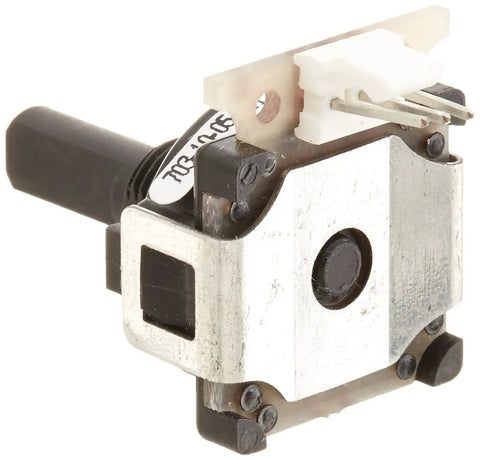 Genuine Replacement Switch 316239601KIT for electric range stove oven, metal and plastic control switch, side view.