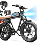 Beast 1500W Electric Bike For Adults With Long Range Battery All Terrain Fat Tire Commuter Easy Foldable Frame Powerful Motor