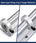 Four Pack Linear Rail Stop Collars For 20mm Shafts 20mm Bore 40mm OD 12mm Thick Aluminum With M5 Screws CNC Motion Guide System And Precision Stop Rings For Milling And CNC Machinery Built Heavy Duty And Reliable, on 20mm shaft