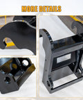 X Change Quick Attach Coupler Bracket For Bobcat E Series Excavators Black Coated Steel Bolt On Mounting Accessory