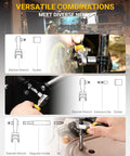 Using the 78 PCS Precision Screwdriver Set All In One With Socket Bits And Ratcheting Wrench in various repair tasks.