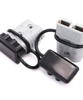 Heavy Duty 175A 600V Battery Connector Quick Disconnect For AWG 1/0 To 2 Gauge, gray modular connectors with black casings