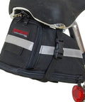 Expandable Under Seat Bike Bag With Reflective Trim And Light Clip For Quick Access Gear For Night Rides And Safe Visibility