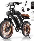 Beast Mode Dual Motor Electric Bike For Adults With 4000W Peak Power, 37.5 MPH Top Speed, 120 Mile Range, brown, fat tires, smart app