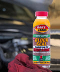 Liquid Copper Block Seal For Intake And Radiator Leaks, Stops Coolant Loss Permanently, Antifreeze Safe, 18 oz bottle in car engine bay