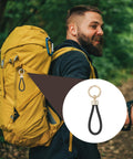 Braided Rope Leather Keychain With Rotatable D Ring And Zinc Alloy Screwdriver For Keys Bags And Wallets Weave Style Key Chain