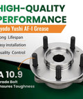 Front Wheel Hub And Bearing Assembly Drop In Easy Install Compatible With Hyundai Elantra Elantra GT Ioniq Veloster Veloster N Forte And Niro And Rear Wheel Hub And Bearing Assembly For Hyundai Kona Seltos AWD 2018 Through 2023 21 22 displaying features and specifications