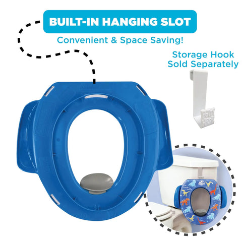 Jurassic World Soft Potty Seat Built Like A Tank For Toddlers Featuring Grippy Handles That Keep Kiddos Secure Fitting Standard And Elongated Toilets Perfectly With Hassle Free Break Apart Cleaning For Smooth Potty Training Vibes