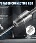 Front view of Zeliceka concrete hole saw kit with hex shank drill bit and metal hole saw body, 30-115 mm range.