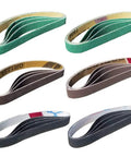 Replacement Belt Kit For Half Inch By Twelve Inch Knife And Tool Sharpeners With Grits 80 120 240 400 1000 1200