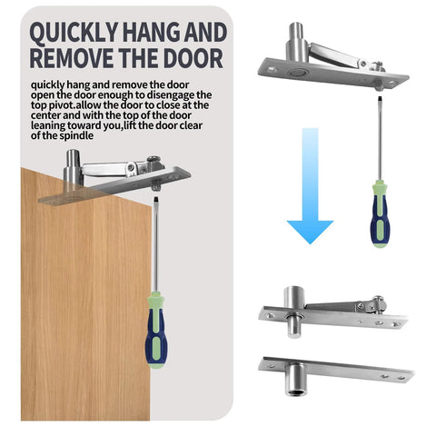 Heavy Duty Hidden Door Pivot Hinges For Wood Doors Stainless Steel Invisible Pivot Hinge installation guide