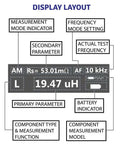 Smart Tweezers LCR-Reader display menu layout for Go To LCR Meter And ESR Meter For Digital Multimeter Style Testing