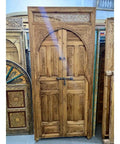 Rustic Carved Barn Door For Interior Or Exterior, Wooden Door With Sliding Or Hinged Setup, Custom Size Made To Order