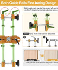 DIY Friendly Door Lock Hole Opener Kit For Wooden Doors Pro Grade Mortiser Jig With adjustable slide rails guide design