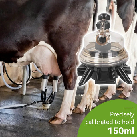 Cow Milking Claw 150ml Milk Collector Container Replacement Part Plastic Farm Tool For Mobile Trolley Or Milking System
