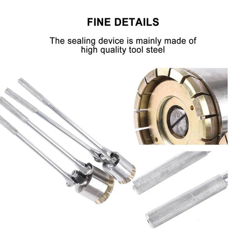 Manual Oil Barrel Sealing Machine With 35mm And 70mm Crimper Heads For 53 Gallon Drums Built Tough For Liquid Packaging Lid Making Barrel Production Lubricating Oil Coating Grain And Oil Processing High Precision Durable Industrial Tool, tool steel jaws