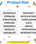 Totally Self Adhesive Science Fair Display Boards With Subtitles For Classroom And Office Presentations Eight Piece Set chart