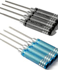 Black and blue 1.5mm Hex Screwdriver Bit Set 4 Piece Precision Pro Grade Anti Stripping Allen Key Bits Heavy Duty Steel