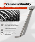 2 Pack Stainless Steel Boat Hatch Spring Support With Heavy Duty Lock For RV Camper Window And Deck Lid Adjustment, 8.25 inch.