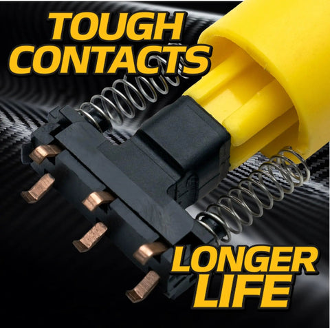 20 Amp Upgrade Blade PTO Clutch Switch For Lawn Mowers, Replaces Scag 483957 481687, Yellow, Electric PTO Clutch