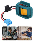 Battery Adapter And Conversion Kit With Wire Harness Connector And Fuze Holder For 18V LiIon Batteries Such As BL1850 BL1860 Perfect For Kids Ride On Cars Blue Connector Easy DIY Power Up
