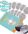 Aluminum Foil Lids For Reusable VertuoLine Coffee Capsules 64mm Compatible With Nespresso VertuoLine Machines 100 Pack BPA Free