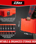 Man carrying Three Eighths Inch Drive 12 Point Impact Socket Set with heavy-duty case, showing secure buckles and organized storage.