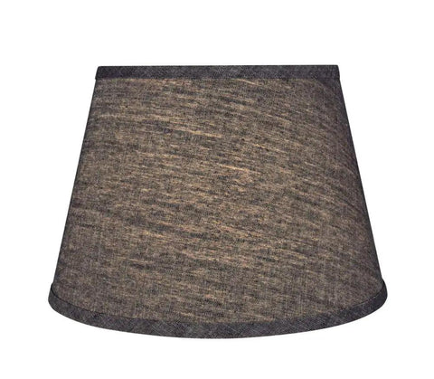 Transitional Hardback Empire Lamp Shade 15 Top 17 Bottom 12 Slant White Faux Brussels Fabric Retro Vibe Spider Construction Replacement Shade