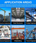 MOUMOUTEN industrial fasteners banner: blue banner showing applications in construction, steel structures, shipbuilding.