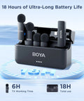 Wireless Lavalier Microphone For iPhone 15 16 17 And USB Type C With 4 Channel Recording Plug And Play Setup Noise Canceling Charging