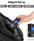 Chromatic Guitar Tuner Pedal With Ultra Fast Highly Accurate Tuning And 1 Cent Precision Pitch Indicator True Bypass For Electric Guitar And Bass being placed in a bag, compact and easy to carry.