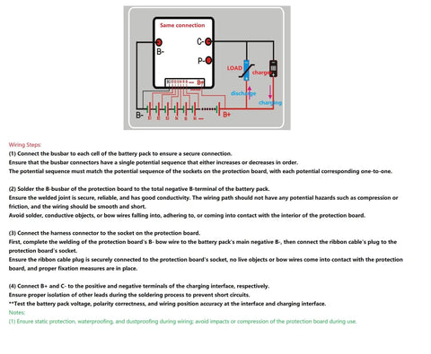 Kickass Heavy Duty 13S 48V 50A BMS Protection Board With Smart Cell Balancing And Triple Safety Guards For Your Custom Lithium Ion Battery Packs Gonna Run Smooth Daily wiring diagram showing connections and instructions.